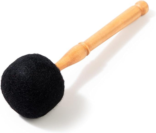 Drum Mallet Wool Felted Drum Stick - 9 Inches Wool Mallet for Gongs & Large Singing Bowls by Himalayan Bazaar - Bloomnest