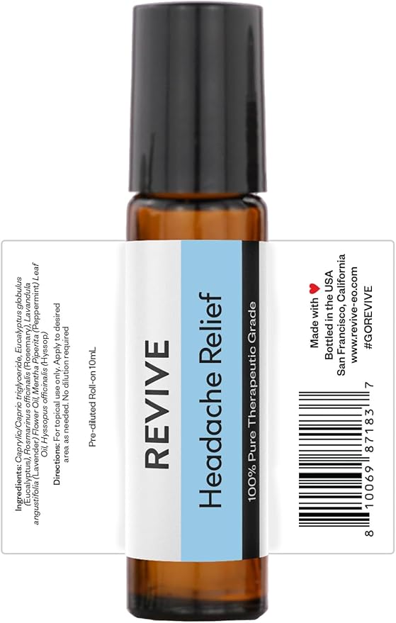 Top 6 Roll-Ons Kit by Revive Essential Oils - 100% Pure Therapeutic Grade, For Diffuser, Humidifier, Massage, Aromatherapy, Skin & Hair Care - Cruelty Free - Unrefined Oils With No Fillers. - Bloomnest
