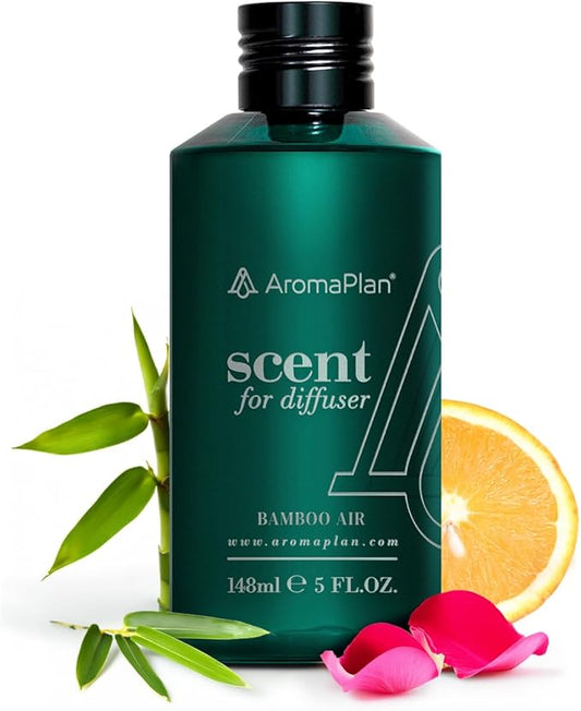 AromaPlan Hotel Scents Bamboo Air 5 Fl Oz (148ml), Home Luxury Aroma & Hotel Fragrance Diffuser Oil- Hotel Diffuser Oil for Aromatherapy- USA Made, Bigger Bottle, Bolder Aroma & Longer Lasting - Bloomnest