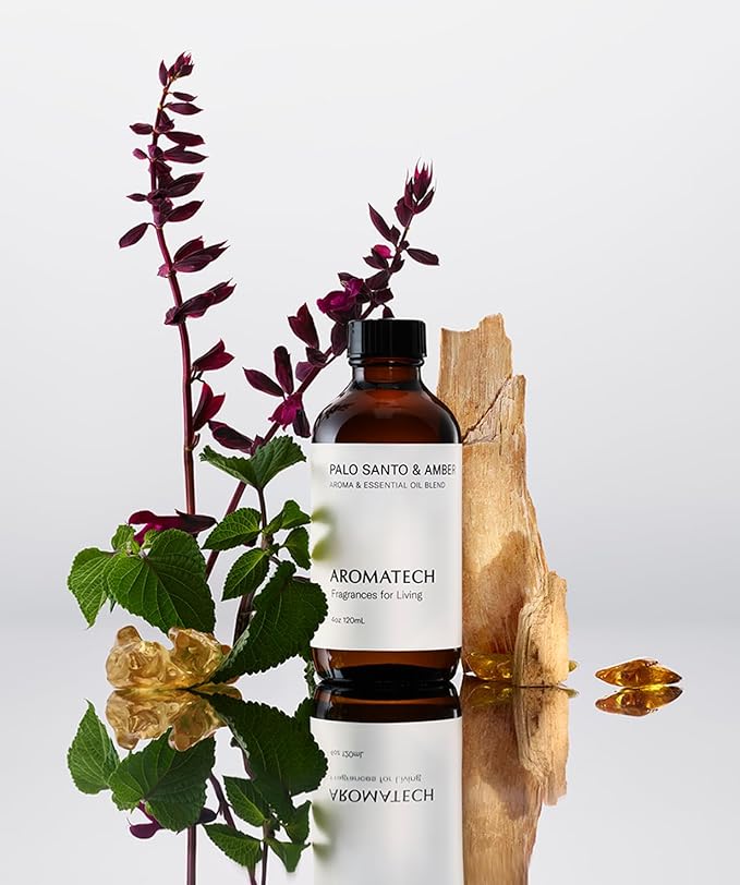 AromaTech Palo Santo & Amber for Aroma Oil Scent Diffusers - 10 Milliliter - Bloomnest