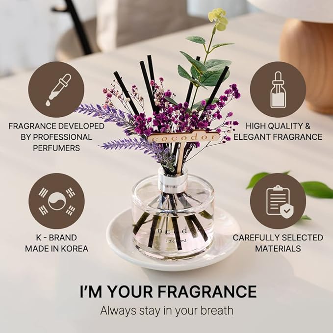 COCODOR Lavender Reed Diffuser/Garden Lavender / 6.7oz(200ml) / 1 Pack/Home Decor & Office Decor, Fragrance and Gifts - Bloomnest