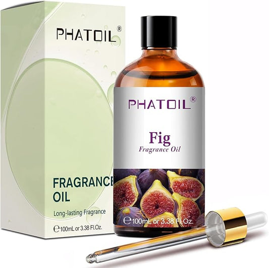 PHATOIL Fig Fragrance Oils for Aromatherapy, 3.38FL.OZ Diffuser Oils for Home, Perfect for Aromatherapy, Humidifiers, Yoga, DIY Candle and Soap Making - 100ml - Bloomnest