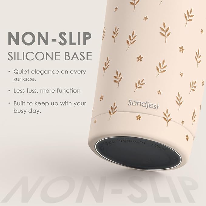 SANDJEST Botanical Tumbler 20oz, Stainless Steel Travel Cup with Lid, Insulated Coffee Mug, Botanical Gifts for Women Girls Friends Sisters on Birthday Christmas - Bloomnest