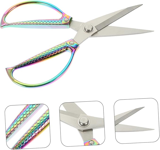 Heavy Duty Kitchen Shears with Zinc Alloy Handle Multi-purpose Food and Meat Cutting Scissors for Poultry Fish and Herbs Ergonomic Design Reduces Wrist Strain Easy to Clean and - Bloomnest