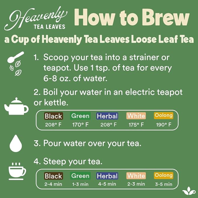 Heavenly Tea Leaves Organic Golden Black Loose Leaf Tea, 1 lb Bulk Resealable Pouch (Approx. 200 Cups) – Single-Origin Yunnan Black Tea with Golden Buds, Naturally Caffeinated for Smooth Energy - Bloomnest