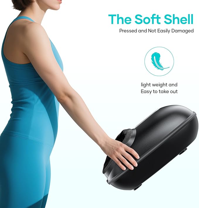 New Shiatsu Foot Massager with Heat, Vibration,Rolling Compression Feet Massager Machine, 3-Level Adjustable, Full Wrap & Knead, Easy to Use for Daily Relaxation, Pain Relief, Portable for Family - Bloomnest