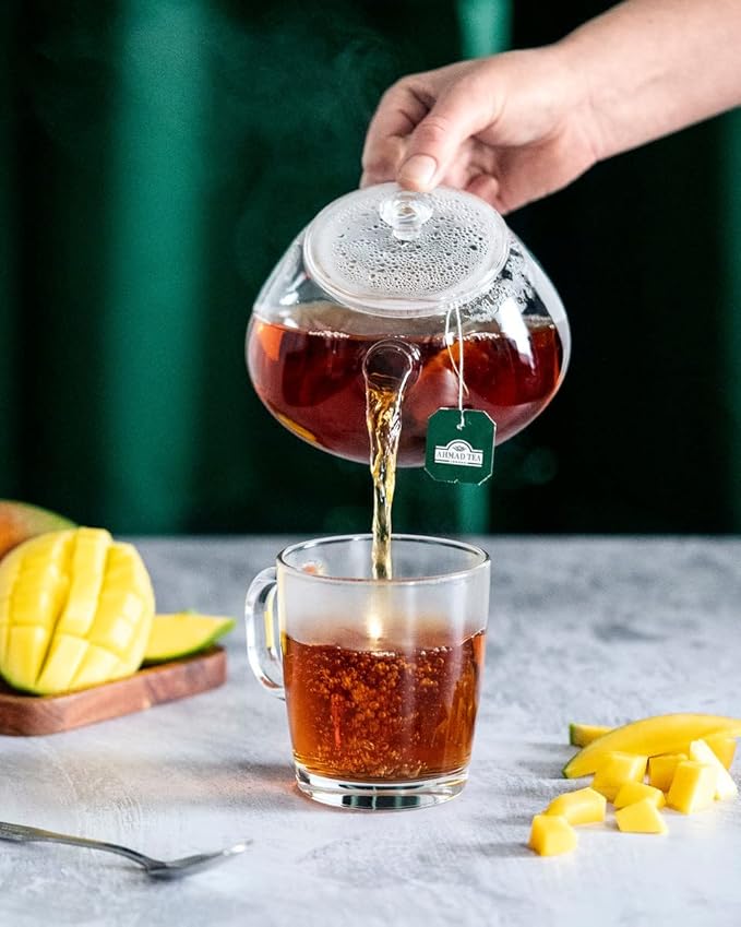Ahmad Tea Mango Fruit Black Tea | Black Tea - 20 Teabag Sachets (Pack of 2) - Bloomnest