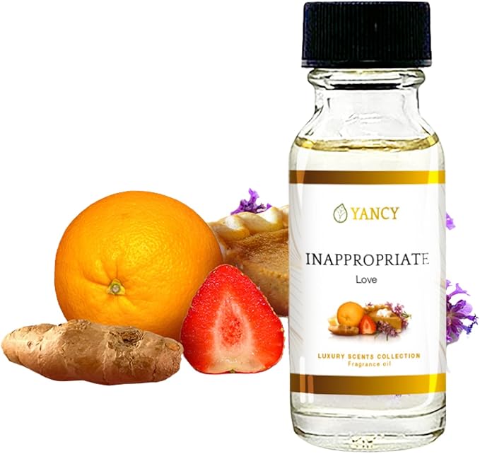 YANCY Inappropriate Luxury Collection Fragrance Oil (1/2 oz), Exotic Wood and Spice Aroma, Captivating Scent for Diffusers, Oil Burners & Aroma Lamps, Adds Bold Elegance to Social Spaces YancySpa