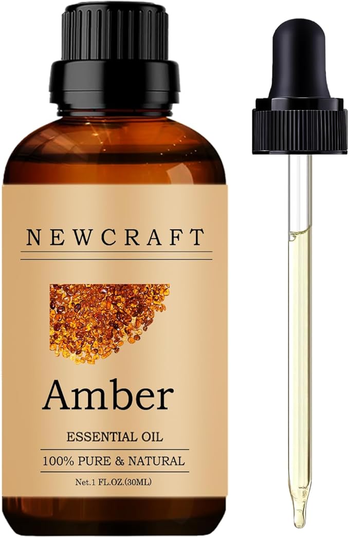 Amber Essential Oils, 100% Pure and Natural Essential Oil for Aromatherapy Diffuser - Amber/1 Fl Oz NewCraft