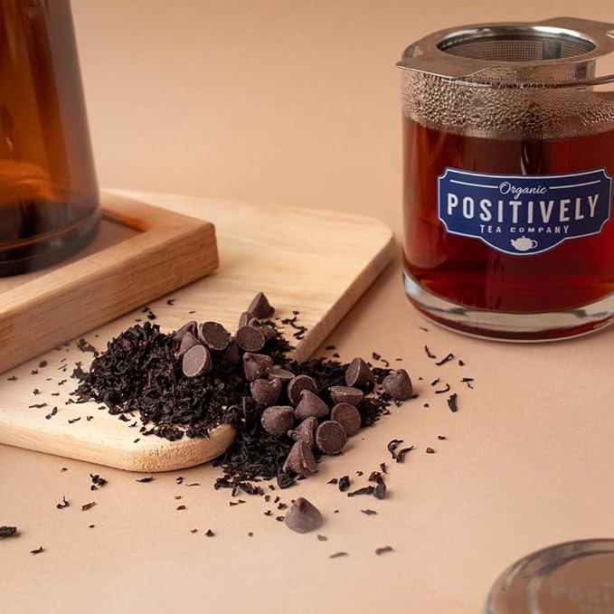 Organic Positively Tea Company, Choco Coco Joy Black Tea, Loose Leaf, 16 Ounce - Bloomnest