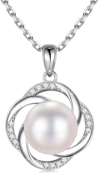 Iefil Valentines Day Gifts for Her - 10-11mm Fresh Water Pearl Necklace, Anniversary Birthday Gifts for Wife Girlfriend | Pearl Necklaces Gift for Her - Bloomnest