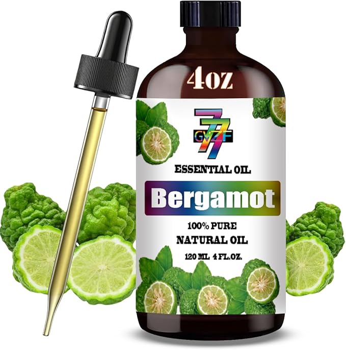 Bergamot Essential Oil (4 oz/120 ml) — Bergamot Oils for Aromatherapy, diffusers, humidifiers, Home fragrances, DIY Skincare, soap Making, DIY Candle, Relaxation, Yoga, and Meditation - Bloomnest