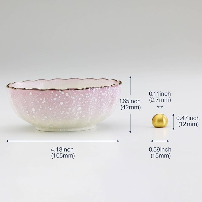 Asayu Japanese Lotus Incense Holder for Sticks 4.1 inch (105mm), Traditional Made in Japan Ceramic Ash Catcher and Brass Incense Burner Set - Pink - Bloomnest