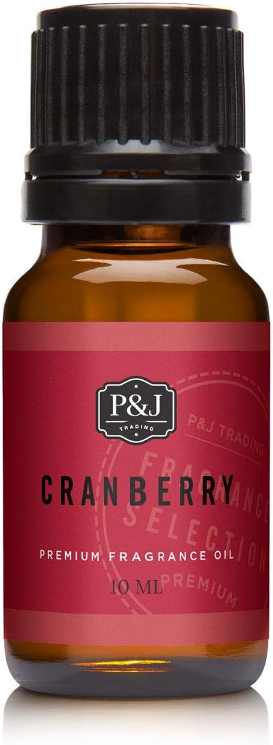 P&J Fragrance Oil - Cranberry 10ml - Candle Scents, Soap Making, Diffuser Oil, Fresh Scents - Bloomnest