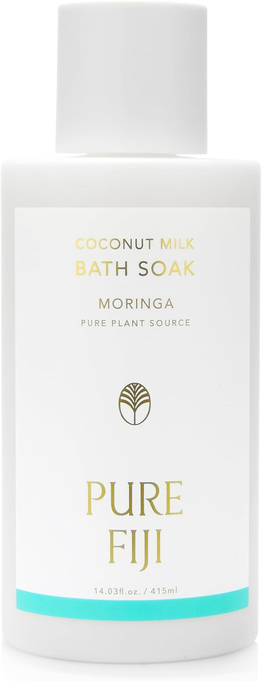 Pure Fiji Coconut Milk Bath Soak, Moringa (14oz/415ml)
