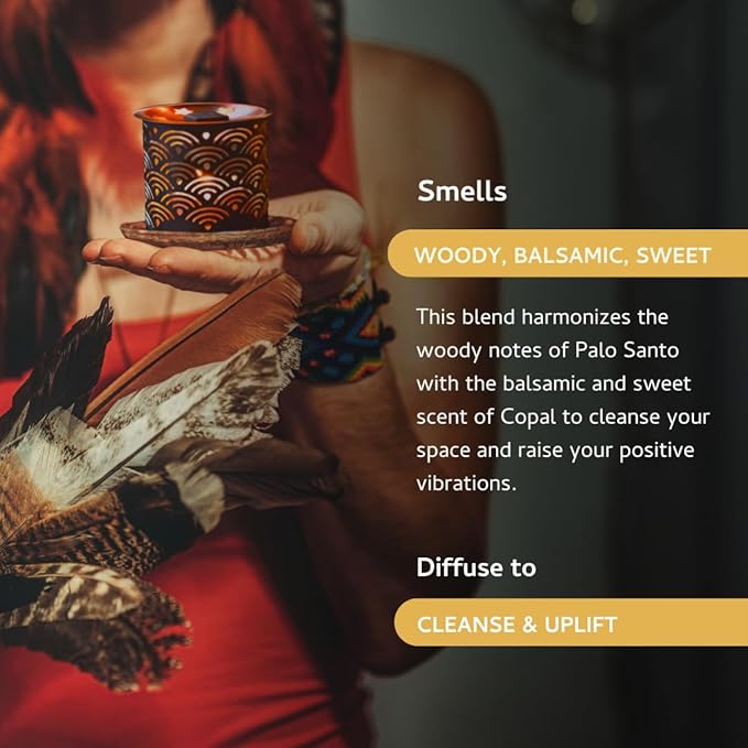 Palo Santo & Copal Smokeless Incense Bricks Refill | 3 x 9 Bricks | Aromatherapy | Smudging | Made with Essential Oils | Natural Air fresheners for Home | Spiritual Meditation Accessories Aromafume