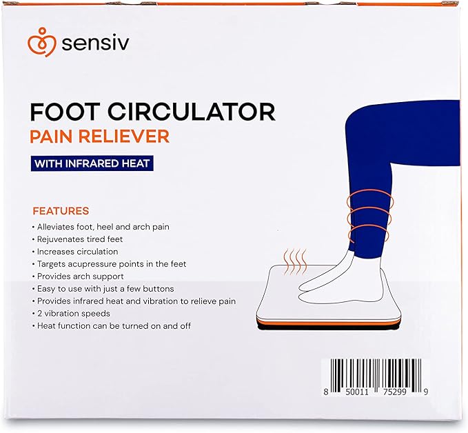 Acupressure Foot Massager for Blood Circulation and Pain Relief for Foot Pain and Plantar Fasciitis Relief Infrared Heat with Adjustable Vibration - Bloomnest