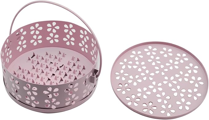 1pcs Mosquito Coil Holder Retro Incense Coils Holder Portable Incense Burner Holders with Handle for Home Camping Indoor Outdoor Patio (Pink) - Bloomnest