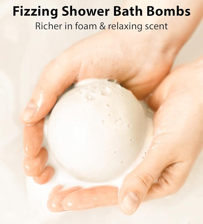 Natural Bath Bombs Skin Nourishing Detox Moisturize Antioxidant Acai Blueberry Luxury Fizzing Spa Bubble Bath Gift Set for Sensitive Skin Stress Relief Relaxation Gift Birthday Christmas - Bloomnest