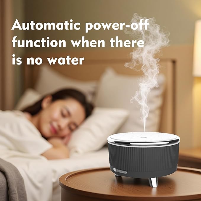 500ML Essential Oil Diffuser: Ultrasonic Aroma Diffuser with Remote Control for Spa Hotel Yoga Room - Humidifier for Bedroom with 7-Color Night Lights & Auto Shut-Off for Nursery/Women Home Relaxation - Bloomnest