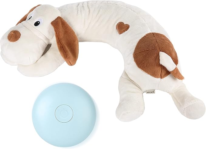 Heartbeat Dog Toy for Puppy- Helps for Dog Anxiety Relief and Calming Aid, Stuffed Animal Anxiety Calming Behavioral Aid Puppy Heartbeat Toy Sleep aid for Dogs Cats Pets - Bloomnest