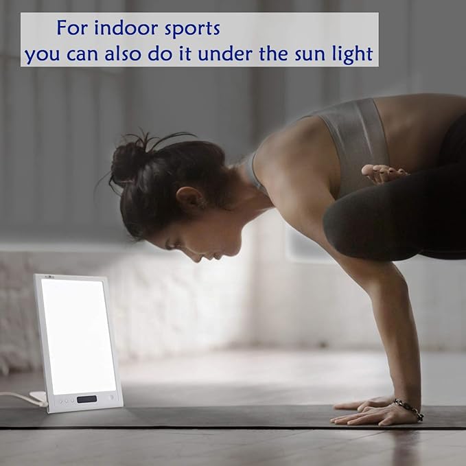 Bright Light Therapy Lamp 12000 Lux - Sunrise Alarm Clock with Dawn Simulator, APP Control - Wake Up Happy & Start Your Day Positively - Bloomnest