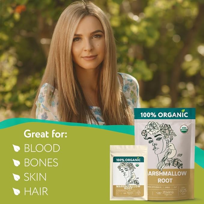 Super Value Pack 5 LB - Marshmallow Root Tea - Throat, Gut Lining, Digestion Support - Antioxidant Properties - Bloomnest