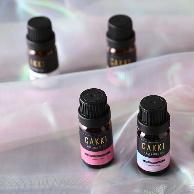 Essential Oils Set for Diffusers for Home, CAKKI Fragrance Oils Gift Set, 6X10ml Pure Aromatherapy Oils,with Pure Seduction, Love Spell,Coconut Passion, Aqua Kiss, for Candles Making - Bloomnest