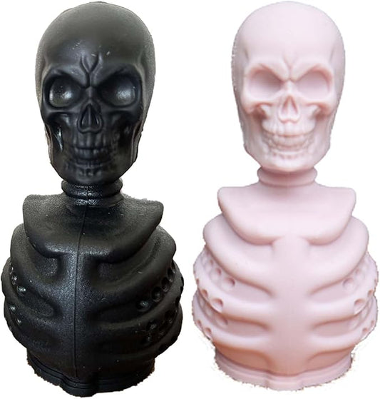 2 pcs Skull Tea Infusers for Loose Tea, Food Grade Silicone Hot Tea Strainers (skull)