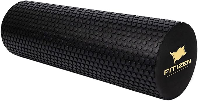 Fitizen Foam Roller – Muscle Massage Rehab Stiff Back Pain Physical Therapy Deep Tissue Firm Exercise Equipment Home Gym Stress Yoga Pilates for The Fit Citizen by FitNation - Bloomnest
