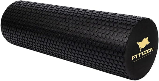 Fitizen Foam Roller – Muscle Massage Rehab Stiff Back Pain Physical Therapy Deep Tissue Firm Exercise Equipment Home Gym Stress Yoga Pilates for The Fit Citizen by FitNation - Bloomnest