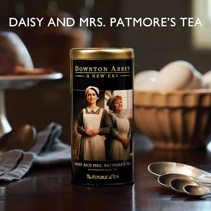 The Republic of Tea – Downton Abbey Daisy and Mrs. Patmore’s Tea, 36 Tea Bags, Plum Pudding Black Tea - Bloomnest