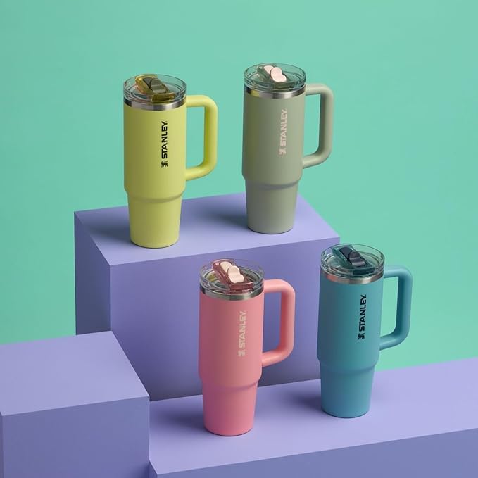STANLEY Quencher ProTour Flip Straw Tumbler with Leakproof Lid | Built-In Straw & Handle | Cupholder Compatible for Travel | Insulated Stainless Steel Cup | BPA-Free - Bloomnest