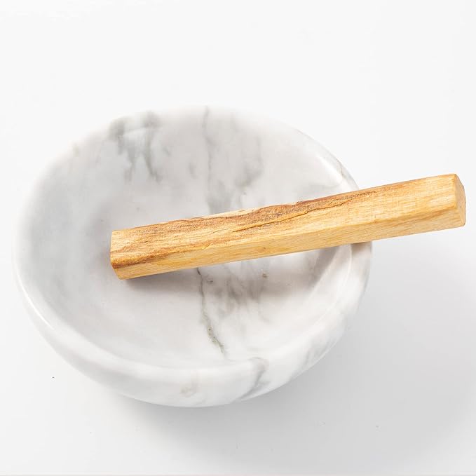 Incense Holder, Natural Marble Incense Holder for Sticks with 9 Incense Holes, Handmade Incense Stick Burner Ideal for Smudging, Decoration - Bloomnest