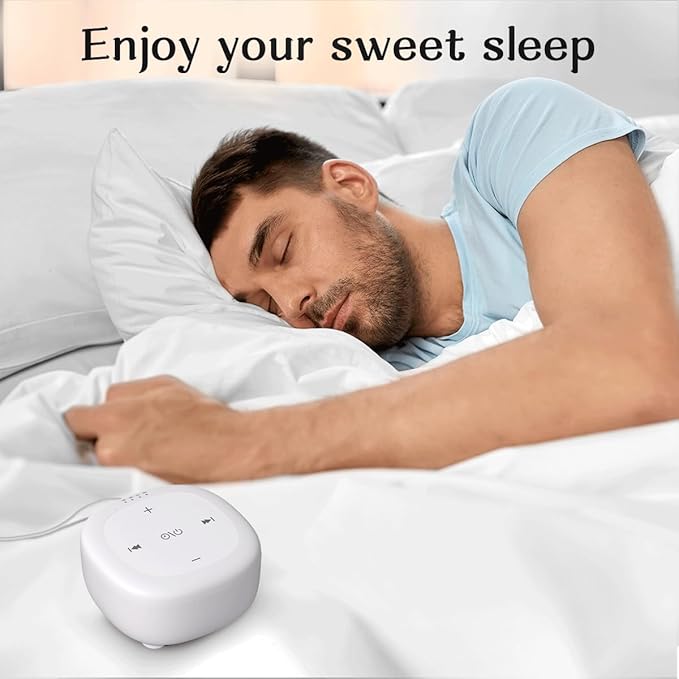 White Noise Sound Machine with 30 Soothing Sounds Brown Noise Sound Machines for Sleep Office Privacy Bedroom 36 Adjustable Volume 4 Timers Memory Function Sleep Sound Machine Adult Elderly Baby Care - Bloomnest