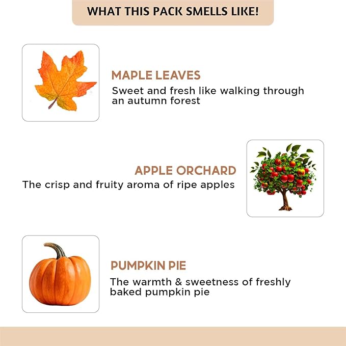 Folkulture Essential Oils for Diffuser | Fall Essential Oils Set of 6x0.34 fl oz | 60 ml Fragrance Oil, Diffusers Oils Fall Scents for Home | Oil Diffusers Fragrances for Diffusers | Pumpkin Spice oil - Bloomnest