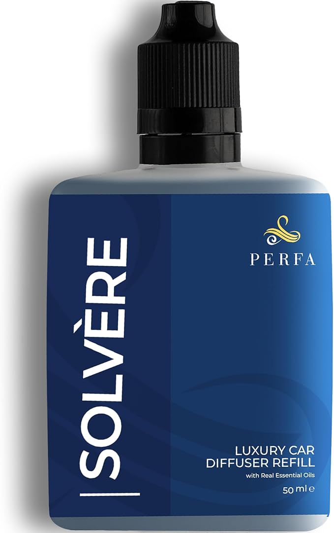 Solvère Car Air Freshener Refill (50ml) | Long Lasting Car Perfume with Solvère Fragrance | Strong Automotive Air Freshener by Perfa - Bloomnest