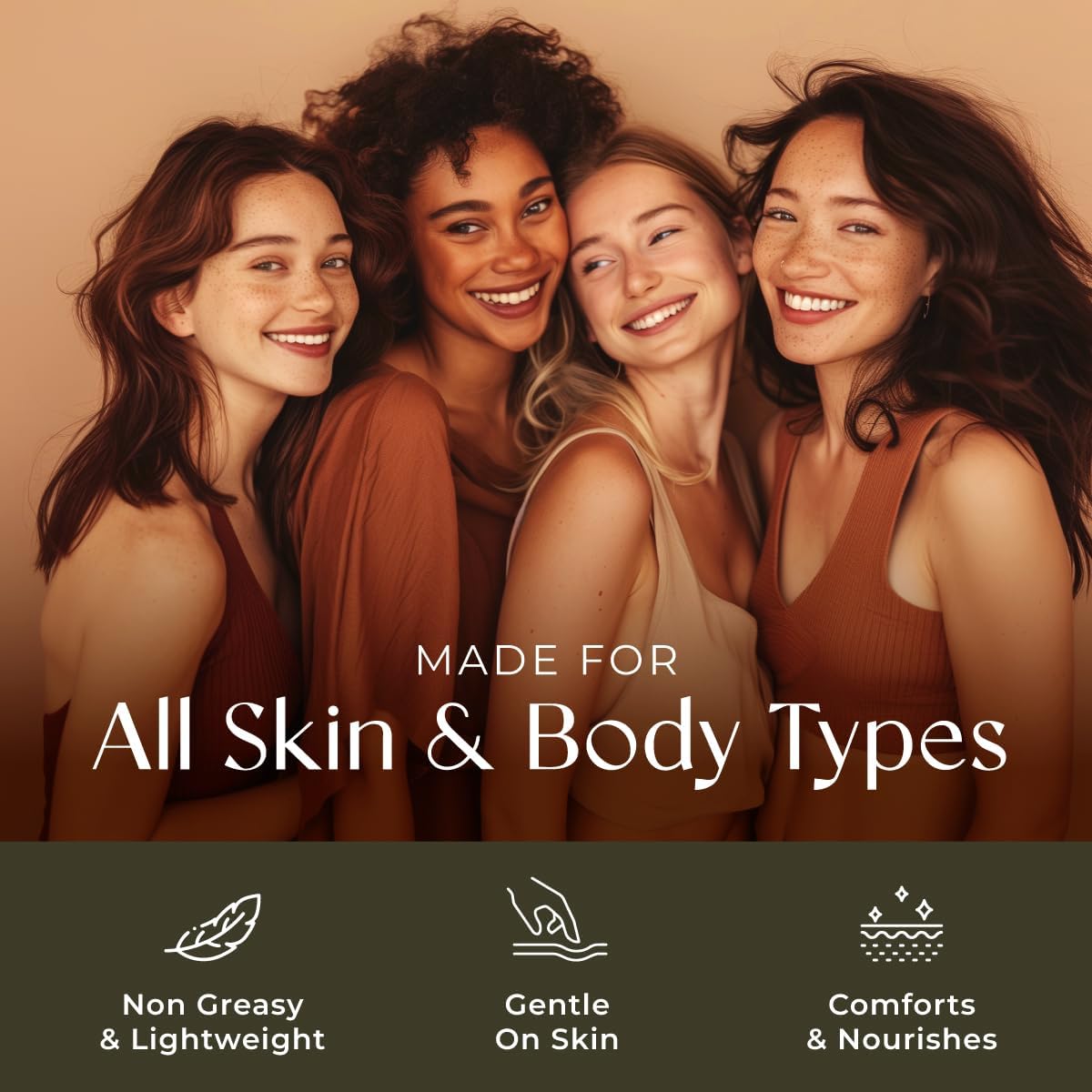 Gya Labs Rose Massage Oil - 6.76 Fl Oz - Non-Greasy Formula for Sore Muscles, Deep Relaxation & All Skin Types - Suitable for Men & Women