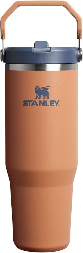 Stanley IceFlow 2.0 Flip Straw Tumbler with Handle 30 oz | Twist On Lid and Flip Up Straw | Leak Resistant Water Bottle | Insulated Stainless Steel | BPA-Free | Toast - Bloomnest