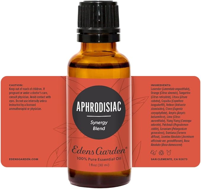 Edens Garden Aphrodisiac Essential Oil Blend- 100% Pure Premium Grade, Undiluted, Natural, Therapeutic, Aromatherapy, The Best for Skin, Candle, Hair 30 ml (1 fl oz) - Bloomnest