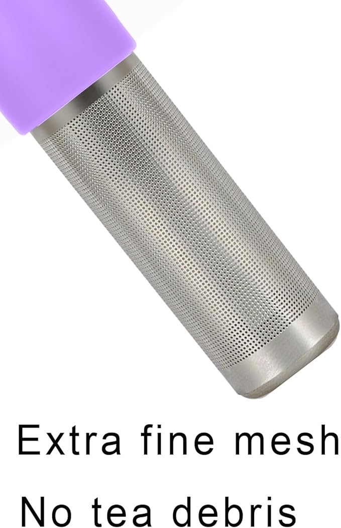 Leden Loose Leaf Tea Steeper Cute Tea Infuser for Girl Kids Extra Fine Mesh Tea Ball Stainless Steel Tea Filter for Cup Mug Pot Purple - Bloomnest