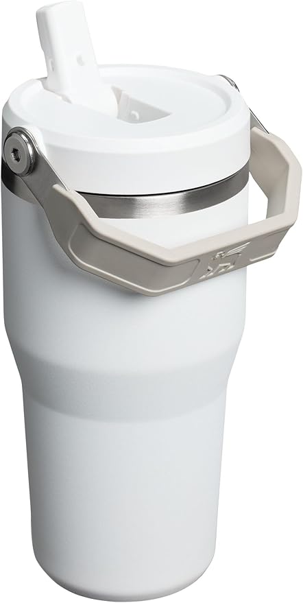 STANLEY IceFlow 2.0 Flip Straw Tumbler with Handle 20 oz | Twist On Lid and Flip Up Straw | Leak Resistant Water Bottle | Insulated Stainless Steel | BPA-Free | Frost - Bloomnest