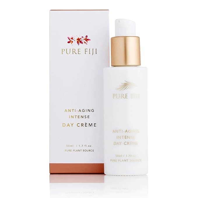 PURE FIJI Anti Aging Daily Facial Moisturizer Cream to Reduce Wrinkles, Neck & Face Cream with Botanical Oil Blend Skin Care Facial Moisturizer for Women & Men, 1.7 Fl.Oz - Bloomnest