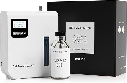 The Magic Scent Diffuser, Scent Air Machine for Home & Hotels, HVAC or Portable Nebulizing Diffuser - Large Room Waterless Aroma Machine - Aroma Oil Included - Bloomnest