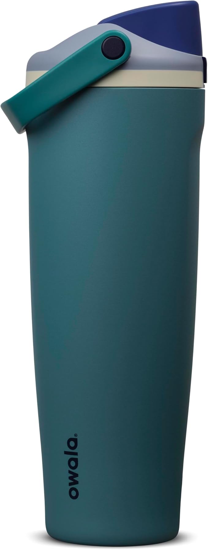 Owala FreeSip Sway Insulated Stainless Steel Water Bottle with Two-Way Spout, Built-In Straw and Bucket Handle, Made for Travel, School, and Sports, 40oz, BPA Free, Leak Proof, Denim Owala