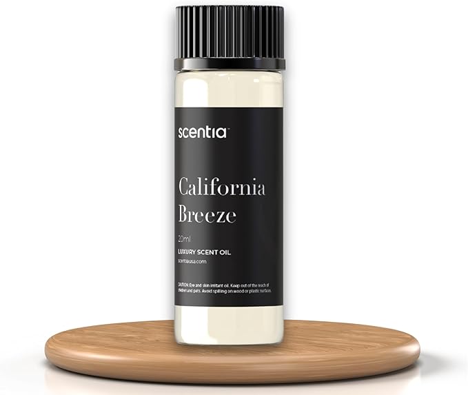Scentia Hotel Diffuser Oil Inspired by The Delano Beach Club Hotel Scent - 20 mL 0.67 fl oz - Essential Oil Blend Orange, Green Tea & Jasmine for Aromatherapy Diffusers - California Breeze - Bloomnest
