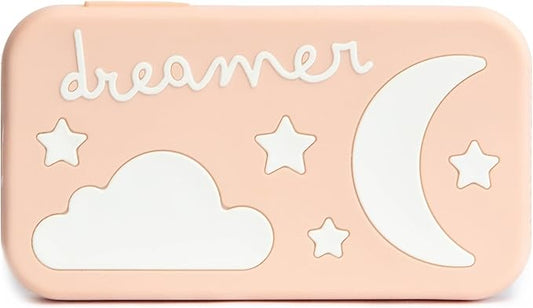 Dreamer Sound Machine - Portable BPA-Free Silicone Sleep Aid with Sleep-Promoting Frequencies, Night Light & Soothing Sounds for Babies & Kids - Peach