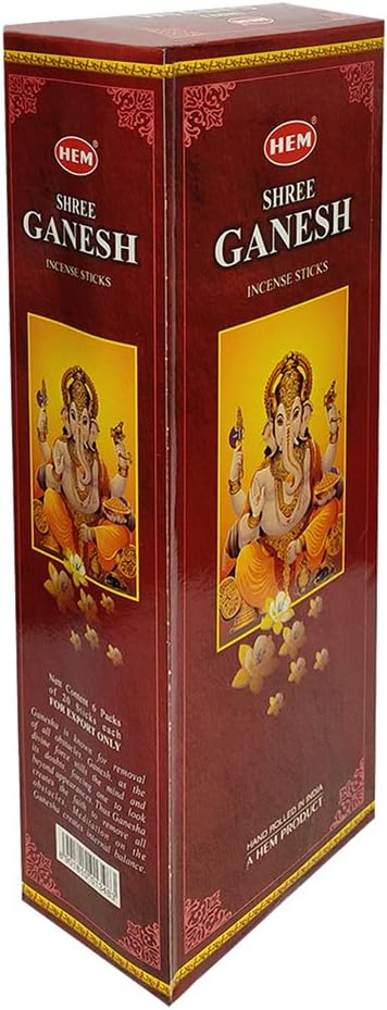 Shree Ganesh Incense Sticks and Incense Stick Holder Bundle Insence Insense Hem Incense Sticks