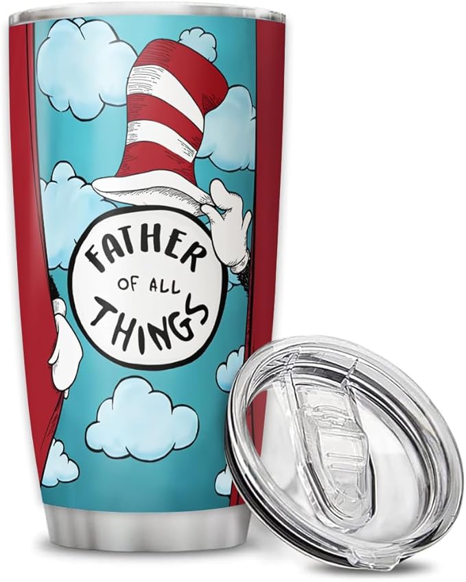 Father of All Things Tumbler, 20oz or 30oz Custom Stainless Steel Mug for Dad, Personalized with Kids' Names and Thing Numbers, Funny Gift for Father’s Day, Birthday or Everyday Laughter - Bloomnest