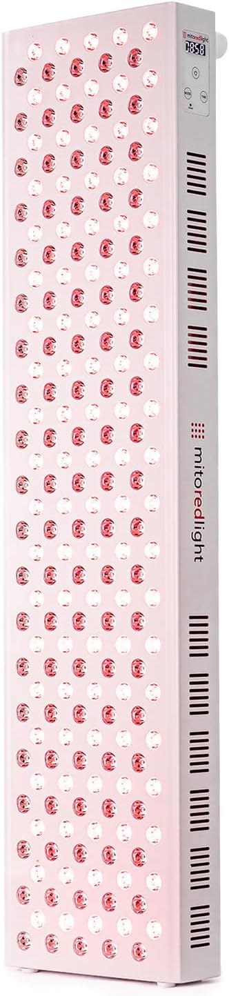 Mito Red Light – MitoMAX 2.0 Red Light Panel – Red Light Therapy for Face and Neck – Red Light & Near Infrared Red Light Therapy – At-Home Red Light Therapy for Body MitoRedLight